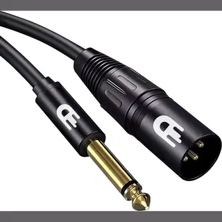 Drivv. Premium Xlr Kabel - Xlr Male Naar 6.35 Mm Jack Male - 24K Vergulde Connectoren - 3 Meter