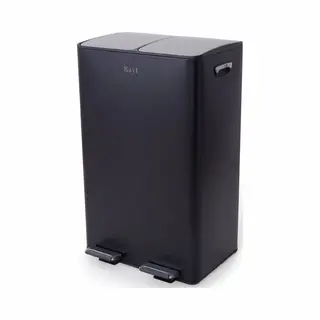 Bayt Prullenbak - Prullenbak 60 Liter (2x30) - Vuilnisbak 60 Liter - Pedaalemmer 60 Liter - Prullenbak Afvalscheiding - Prullenbak 2 Vakken - Afvalbak