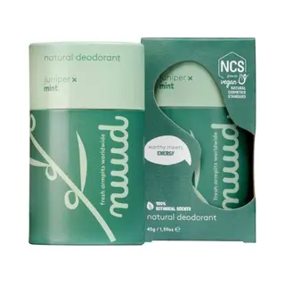 Nuud Natural Juniper X Mint Stick Vegan Deodorant - 45Gr In Clear