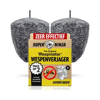 Super Ninja Waspinator Wespenverjager - 2 Stuks - Weerbestendige Nepwespennestval - Ecologisch & Zeer Effectieve Natuurlijke Wespafschrikker