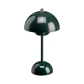 Luxus Europe - Draadloze Tafellamp Touch Deluxe - Josephine - Groen - 30cm - Tafellamp Slaapkamer - Decoratieve Tafellamp - Oplaadbaar - Dimbaar
