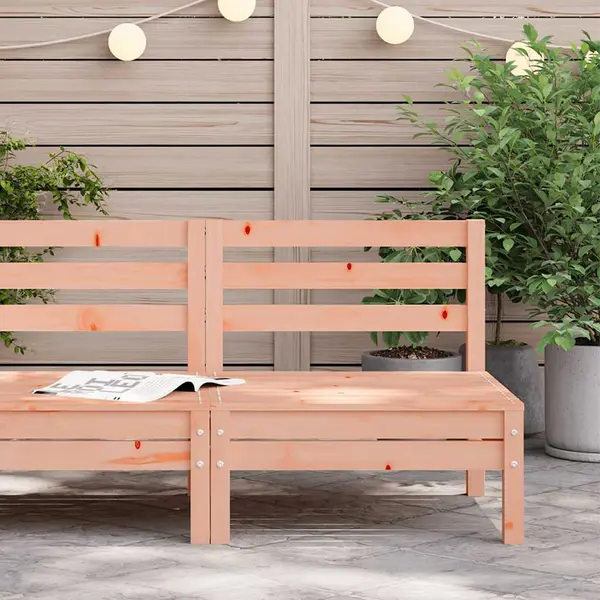 Garden Sofa Armless Solid Wood Douglas Vidaxl thumbnail