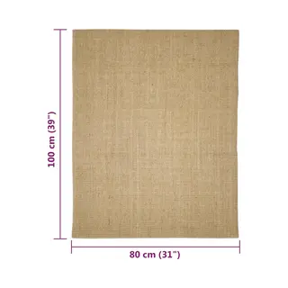 VidaXL Sisalteppich Für Kratzbaum 80x100 Cm