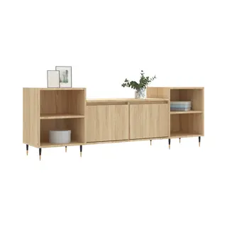 VidaXL Tv-meubel 160x35x55 Cm Bewerkt Hout Sonoma Eikenkleurig