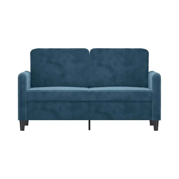 VidaXL 2-Sitzer-Sofa Blau 120 Cm Samt thumbnail