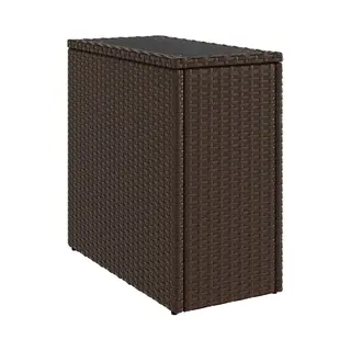 VidaXL 366214 tuintafel Zwart, Bruin