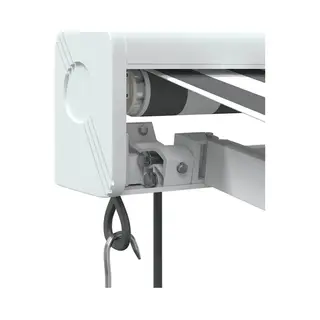 VidaXL - Luifel - Uittrekbaar - 3, 5x2, 5 - M - Stof - En - Aluminium - Antraciet - En - Wit