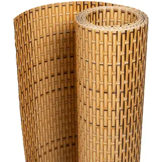 VidaXL - Balkonscherm - 300x90 - Cm - Poly - Rattan - Lichtbruin