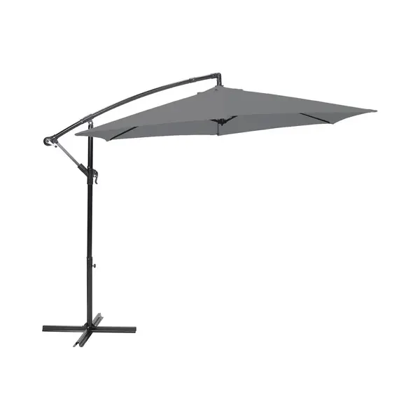 Brixy Zweefparasol - 300CM - Waterdicht - Verstelbare Hoogte - Antraciet thumbnail