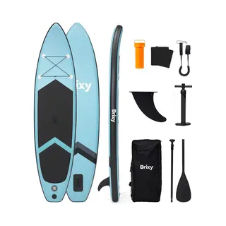 Brixy Sup Board - Opblaasbaar Paddle Board - Complete Set - 285 Cm - Max. 150 Kg - Mintgroen
