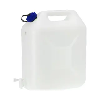 Eda Jerrycan Voor Water - 20 Liter - Kunststof - Met Kraantje En Dop - Water Halen - Camping - 41 X 17 X 44 Cm