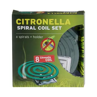 Wierookspiraal Citronella - 8x Stuks - 8 Tot 10 Branduren - Citrusgeur