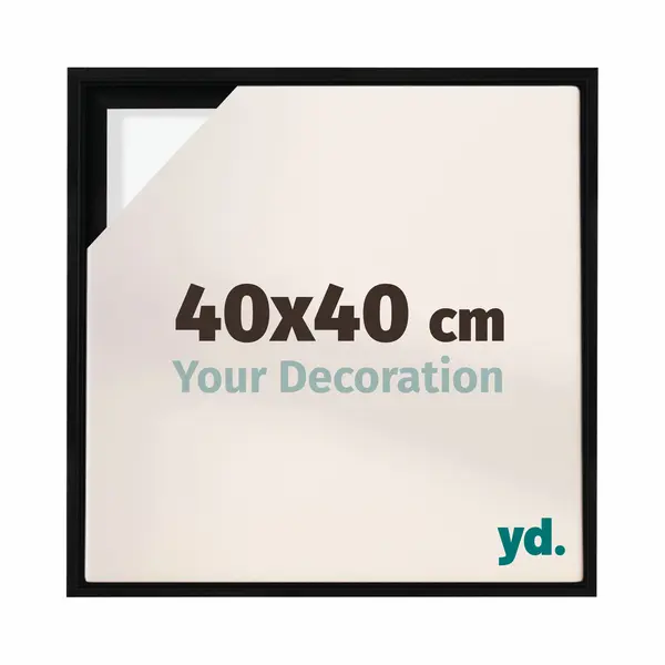Your Decoration Baklijst Voor Canvas 40x40 Cm - Zwart Mat - Mdf - Lyon thumbnail