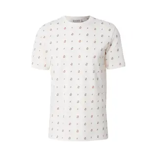 Scotch & Soda Shirt Donkergeel / Violetblauw / Donkerrood / Offwhite
