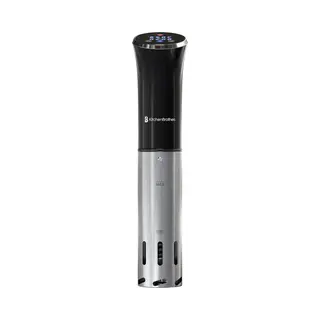 KitchenBrothers Sous Vide Stick - Bpa Vrij - Tot 95°C - Ingebouwde Timer - Precisie Koker - 1200W - Zwart/Rvs
