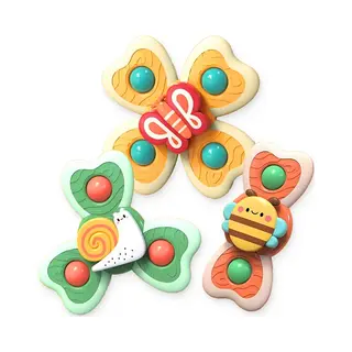 Frummel Fidget Spinners Xl Met Zuignap - Badspeelgoed - Sensorisch Speelgoed - Fidget Toys - Badspinner - Fidget Spinner Voor Op Autoraam -