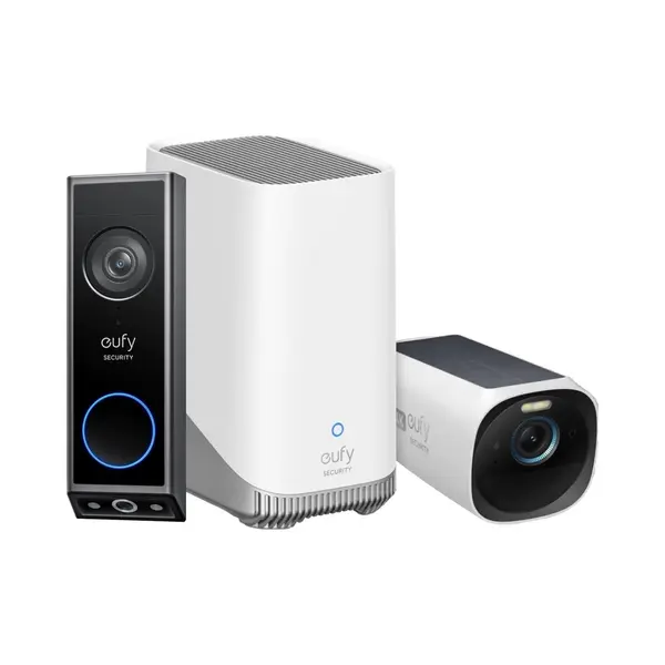 Eufy, Bel + Deurintercom, Video Deurbel E340 + Homebase 3+ Eufycam 3 - Voordeelbundel thumbnail
