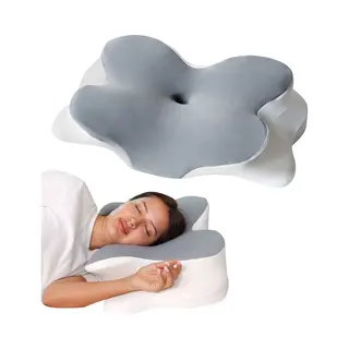 Rs Goods Ergonomisch Hoofdkussen - Hoofdkussen Nekklachten - Vlinderkussen - Voor Rug-, Buik- En Zijslapers - Memory Foam - Traagschuim Kussen - Slaapkussen -