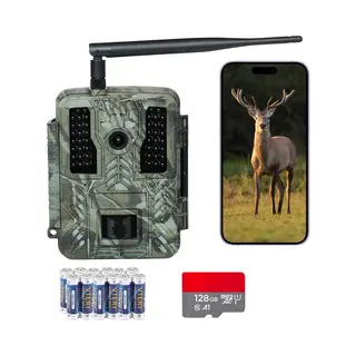 Siltcon® Professionele Wildcamera Met Nachtzicht En WiFi - 4K Ultra Hd & 60MP - Wildcamera Voor Buiten - WiFi App - Incl. 128GB Sd - Tripod - 12