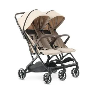 Deryan Luxe Rolo X2 Dubbele Buggy - Duo Buggy - Nougat