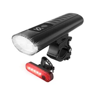 Strex Fietsverlichting Set Led 1600 Lumen - Fietslamp Voorlicht & Achterlicht - Fietslampje - Fietsverlichting Usb Oplaadbaar