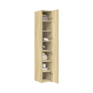 VidaXL Hoge Kast 30x42, 5x185 Cm Bewerkt Hout Sonoma Eikenkleurig
