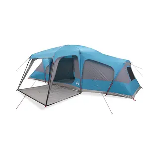 VidaXL Familietent Met Verandakoepel 9-persoons Waterdicht Blauw