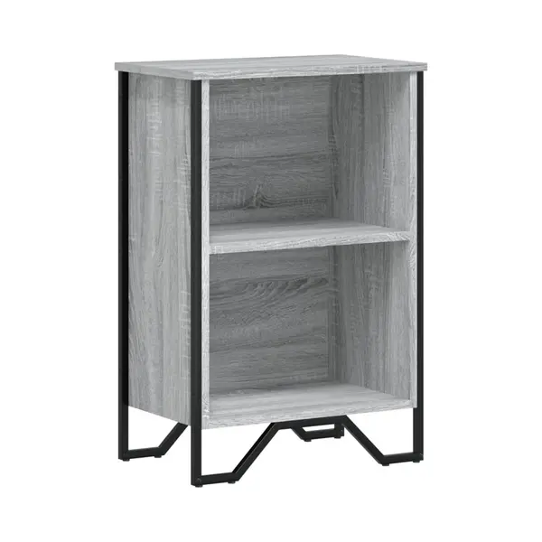 VidaXL Boekenkast 50x31x74, 5 Cm Bewerkt Hout Grijs Sonoma Eikenkleur thumbnail