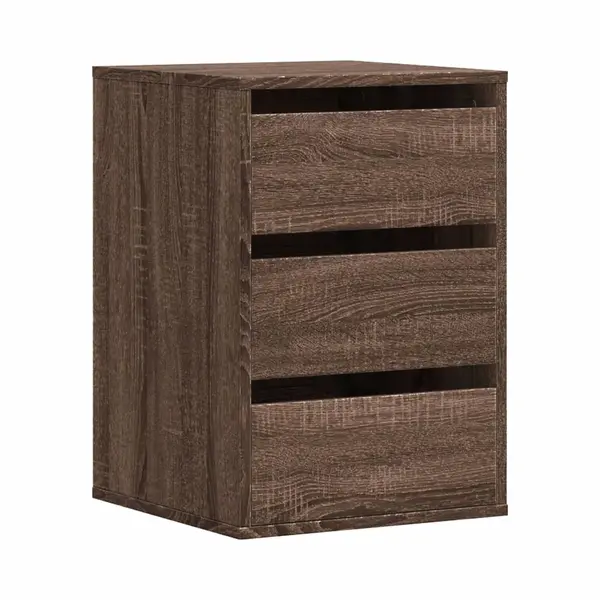 VidaXL Ladekast 40x41x58 Cm Bewerkt Hout Bruin Eikenkleurig thumbnail