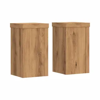 Vidaxl - Plant Stands 2 Pcs Artisan Oak 10x10x18 Cm Engineered Wood
