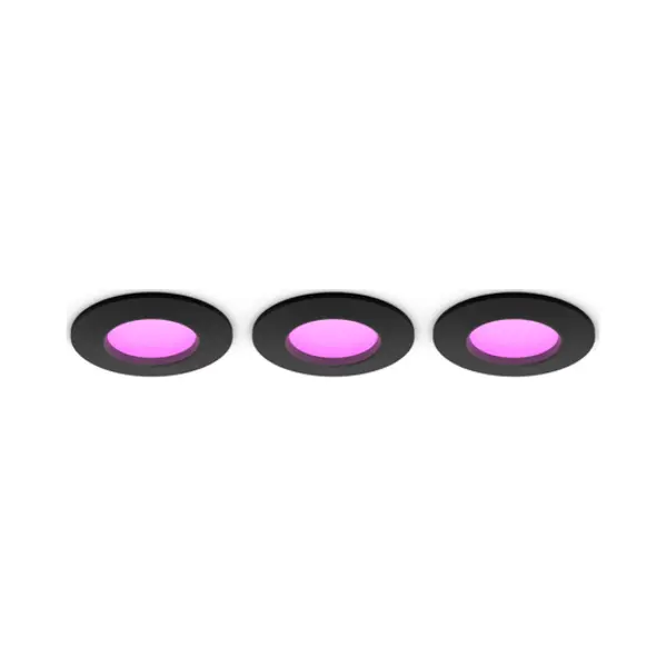 Philips by Signify Philips Hue White and Color ambiance Slim Einbauleuchte, 90 mm, 3er-Pack thumbnail