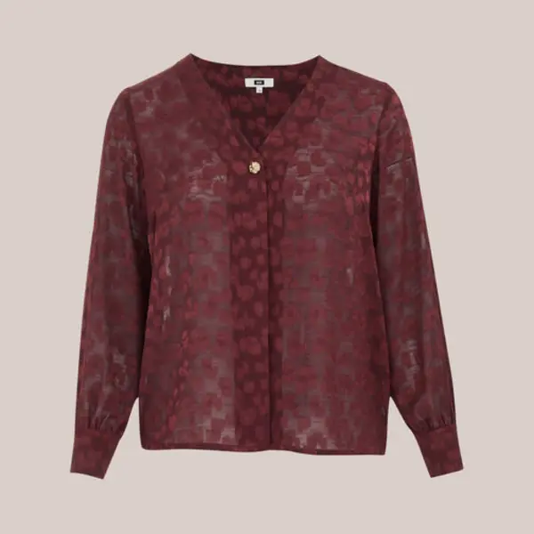 We Fashion Dames Blouse Met Structuur - Curve thumbnail