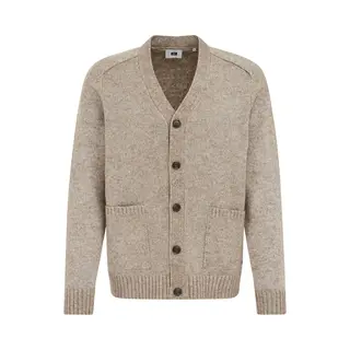 We Fashion Gebreid Vest Lichtbruin
