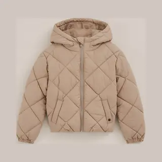 We Fashion Meisjes Oversized Gewatteerde Jas Met Capuchon