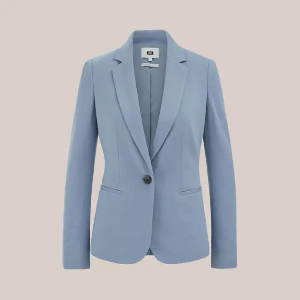 We Fashion Dames Getailleerde Jersey Stretch Blazer thumbnail