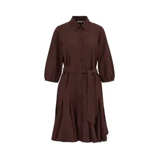 We Fashion Dames Jurk Met Strikceintuur
