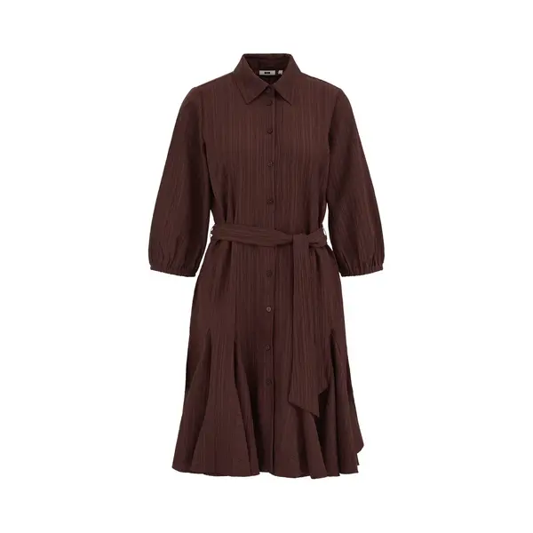 We Fashion Dames Jurk Met Strikceintuur thumbnail