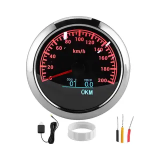 Peam Snelheidsmeter - Gps Speedometer - Nauwkeurige 85 Mm Speedometer Met IP67 Bescherming Voor Boten, Auto's, Motorfietsen En Meer - Essential Instrument