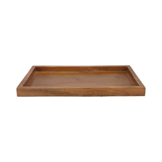 Dk Design Kaarsenbord/decoratie Dienblad Mumbai - Mangohout - 29 X 16 Cm - Rechthoek