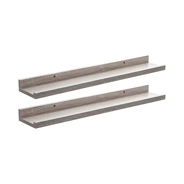 5five Five Foto Wandplank Fixy - 2x - Beige - Eiken Hout Look - 58 X 10 X 4 Cm thumbnail