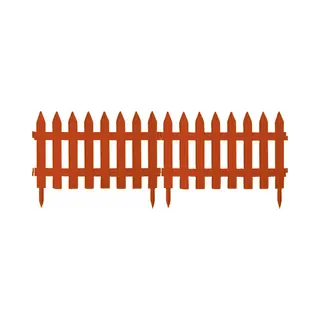 Prosperplast Tuinhekjes - 14x Stuks - Kunststof - 640 Cm - Terra - Borderrand - Tuinafscheiding