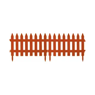 Prosperplast Tuinhekjes - 14x Stuks - Kunststof - 700 Cm - 60 X 40 Cm - Terra - Borderrand - Tuinafscheiding