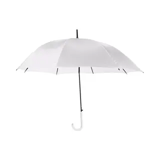 Bruiloft Paraplu Bruid/bruidegom - Wit - Kunststof Handvat - Dia 107 Cm