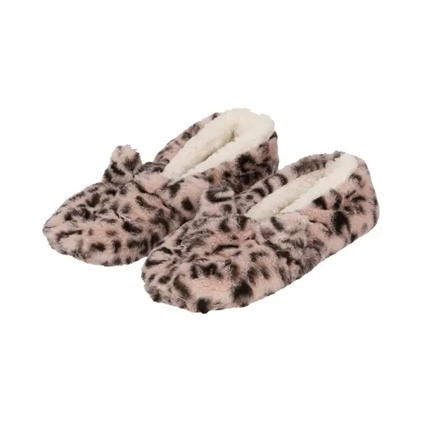 Apollo Ballerina Sloffen - Dames - Roze - Luipaard Print - Pantoffels - Antislip Zool 37-39 thumbnail