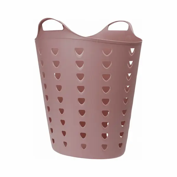 Excellent Houseware Flexibele Wasmand - Oudroze - 60 Liter - Kunststof - 47 X 50 Cm thumbnail