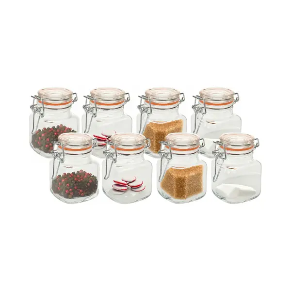 Excellent Houseware Weckpot/Voorraadpot Mini - 12x Stuks - Kruidenpotjes - 90ml - 7 X 5 Cm thumbnail