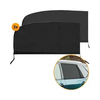 R2B Zonnescherm Auto Zijruit - 2 Stuks - Uv Protectie - Zonnescherm Auto Baby & Kind - Zonwering Auto - Zonwering Raam - Auto Zonnescherm - Auto