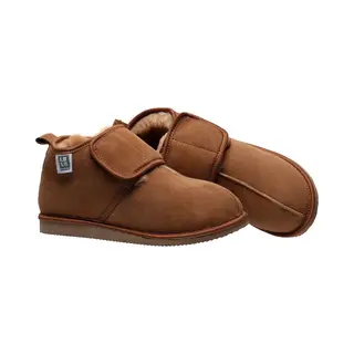LuLu wonen LuLu Schapenvacht Sloffen Met Klittenband Sluiting En Profielzool – Warme, Comfortabele Pantoffels - Voor Dames En Heren - Maat 40