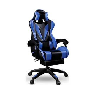 Bayt Gamestoel - Gaming Chair - Gamingstoel - Comfort Gamer Stoel - Zwart En Donkerblauw