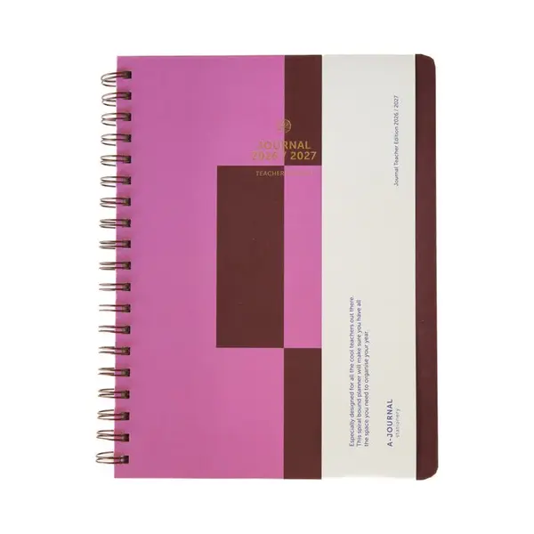 A-Journal Docenten Agenda 2026/2027 Roze thumbnail